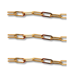 catena spessa in acciaio color oro