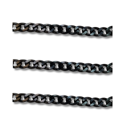 catena in ottone color nero
