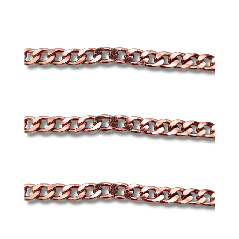 catena in ottone color oro rosa