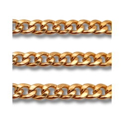 catena in ottone color oro bold