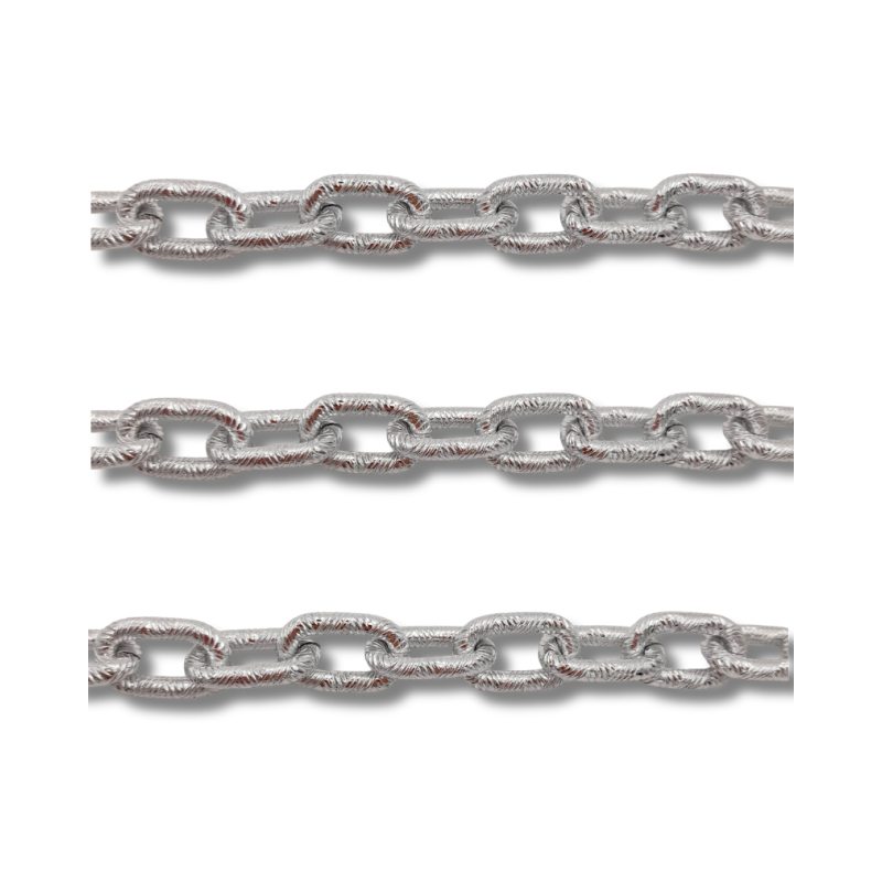 catena in alluminio color argento