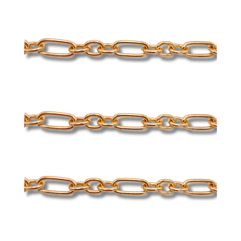 catena in alluminio lucido color oro
