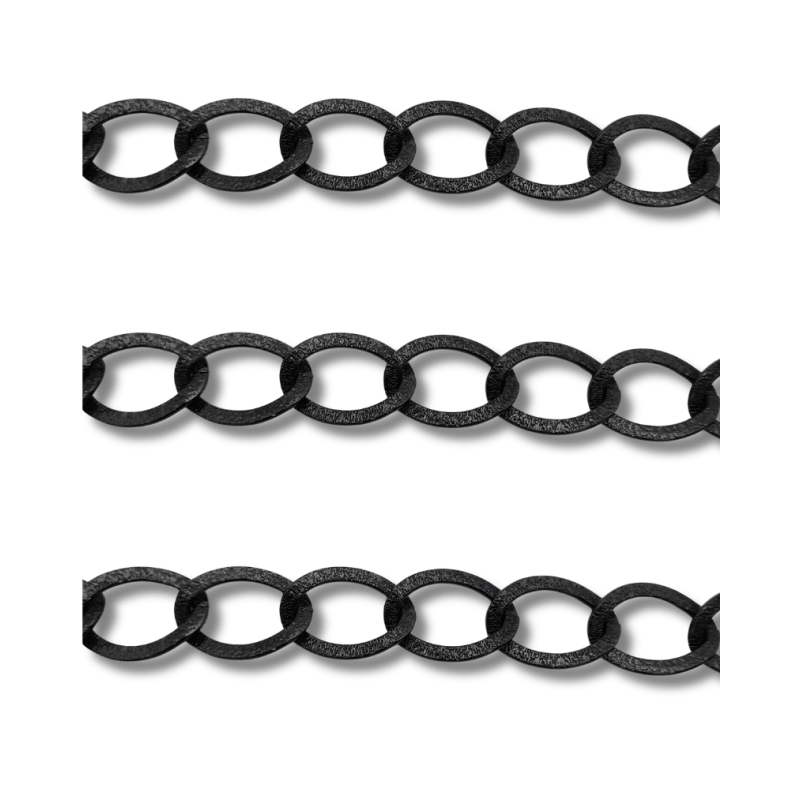 catena in alluminio color nero