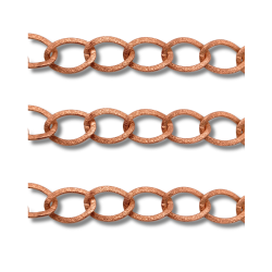 catena in alluminio color oro rosa