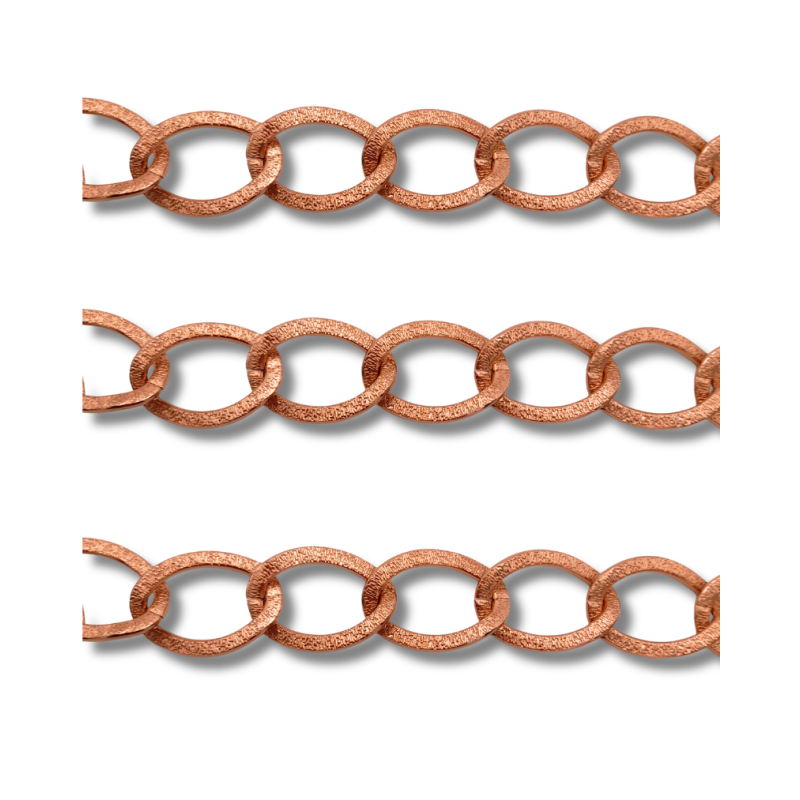 catena in alluminio color oro rosa