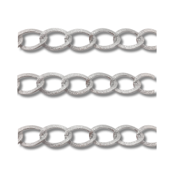 catena in alluminio color argento chiaro