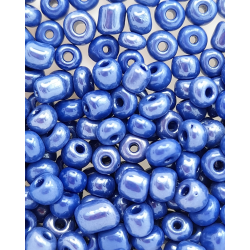 Conteria in vetro 4mm - blu