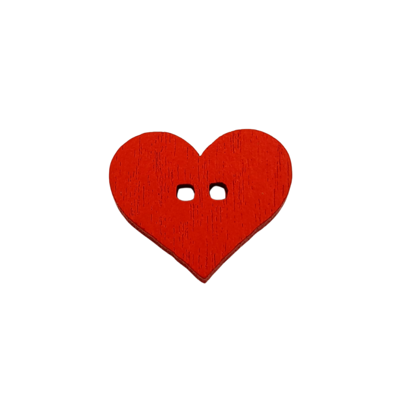 bottone cuore rosso