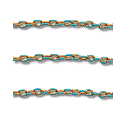 catena acciaio smaltata azzurra