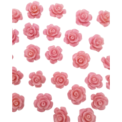 roselline 13 mm 6pz. rosa baby