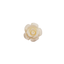 roselline 13 mm 6pz. bianco latte