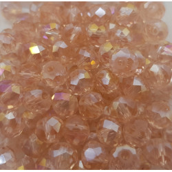 Cristalli 4 mm CL41 Rosa Trasparente Specchiato