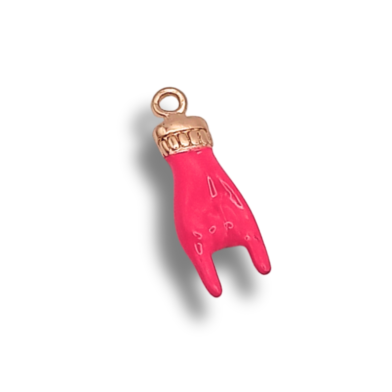 corna mano rosso 15x5mm