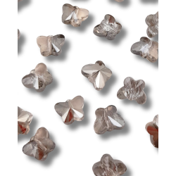 farfalla strass 10 x 8 mm grigio trasparente 1 filo