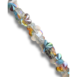 farfalla strass 10 x 8 mm multicolor scarabeo 1 filo