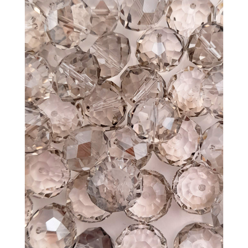 cristalli 12 mm - cl25 argento trasparente