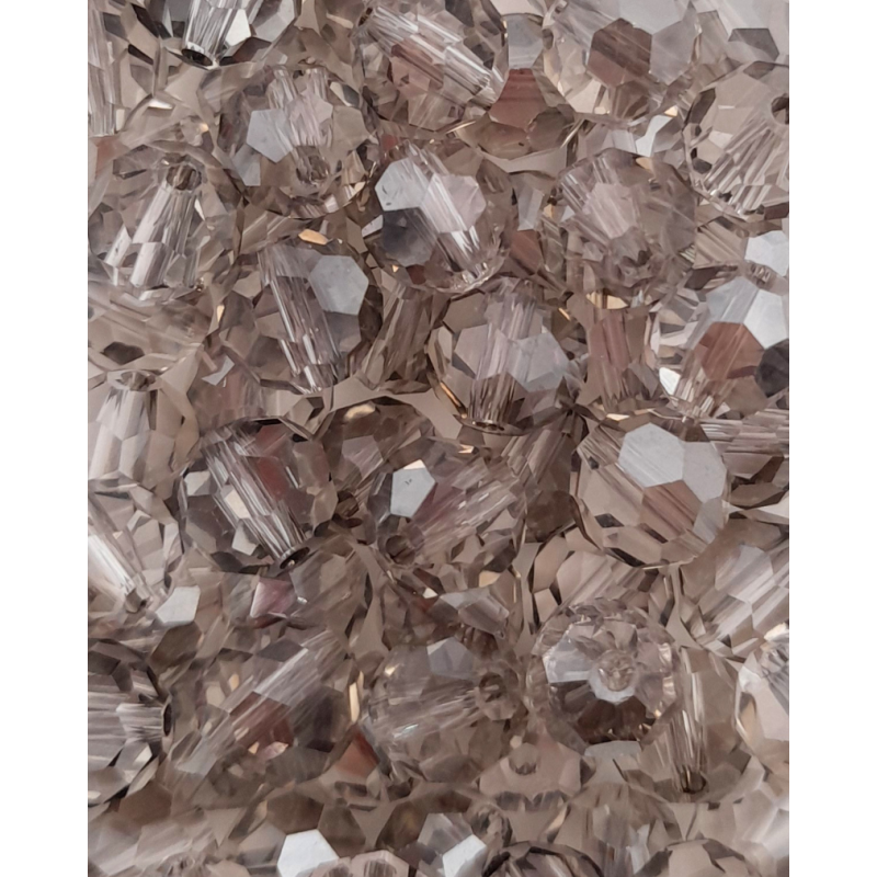 cristalli 8 mm rotondi -cl25 argento trasparente