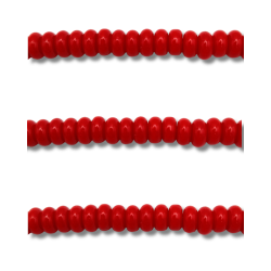 rondelle in vetro red passion 1 filo