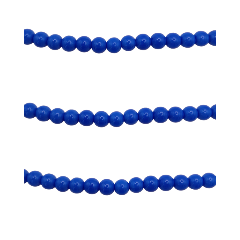 perle in vetro blu oltremare 1 filo 8 mm