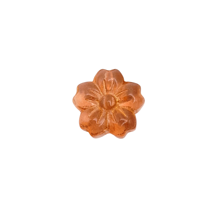 Filo di Cristalli a Forma di Fiore in Resina bronze 13 mm